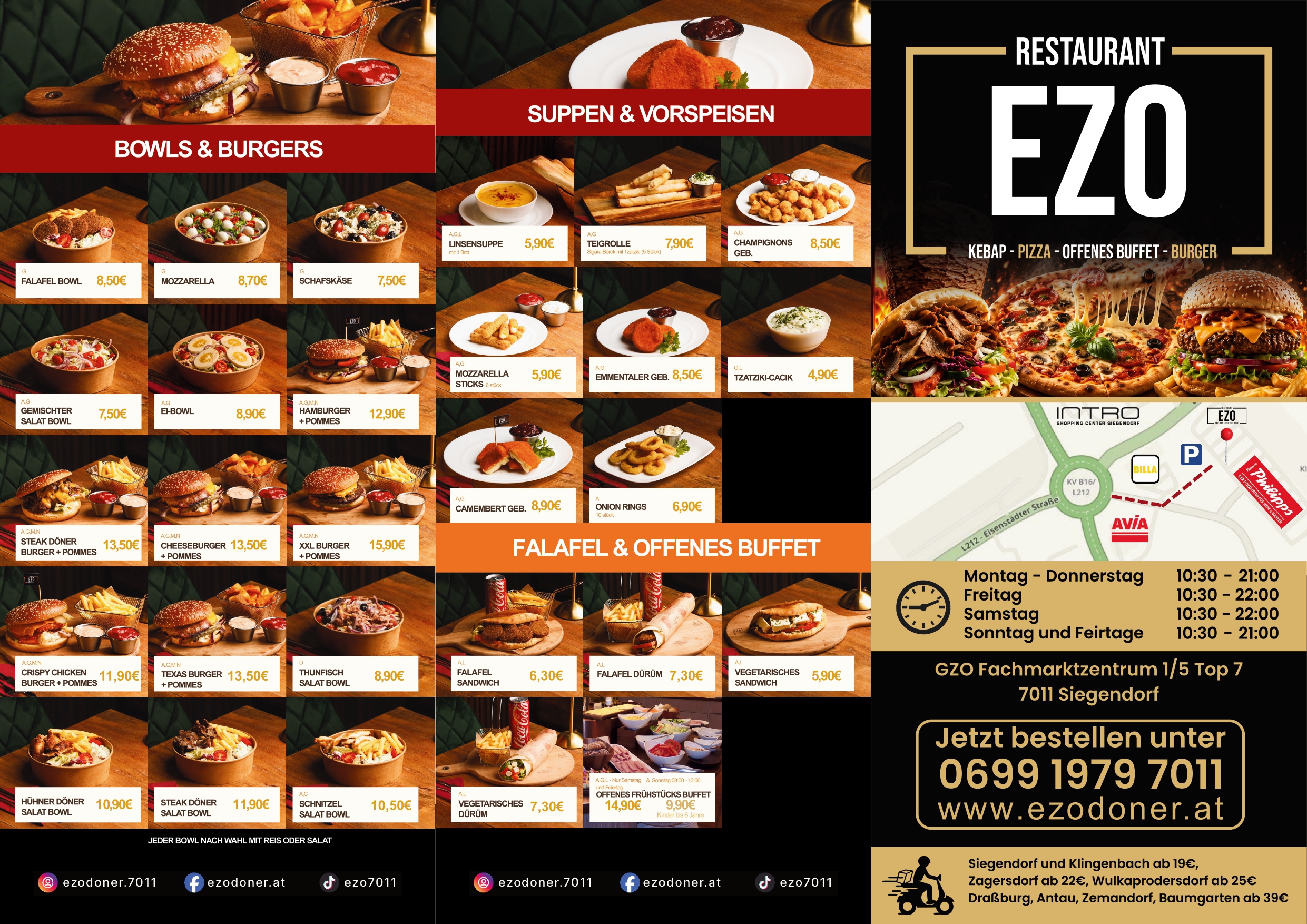 EZO Restaurant – Döner & Pizza | Siegendorf
