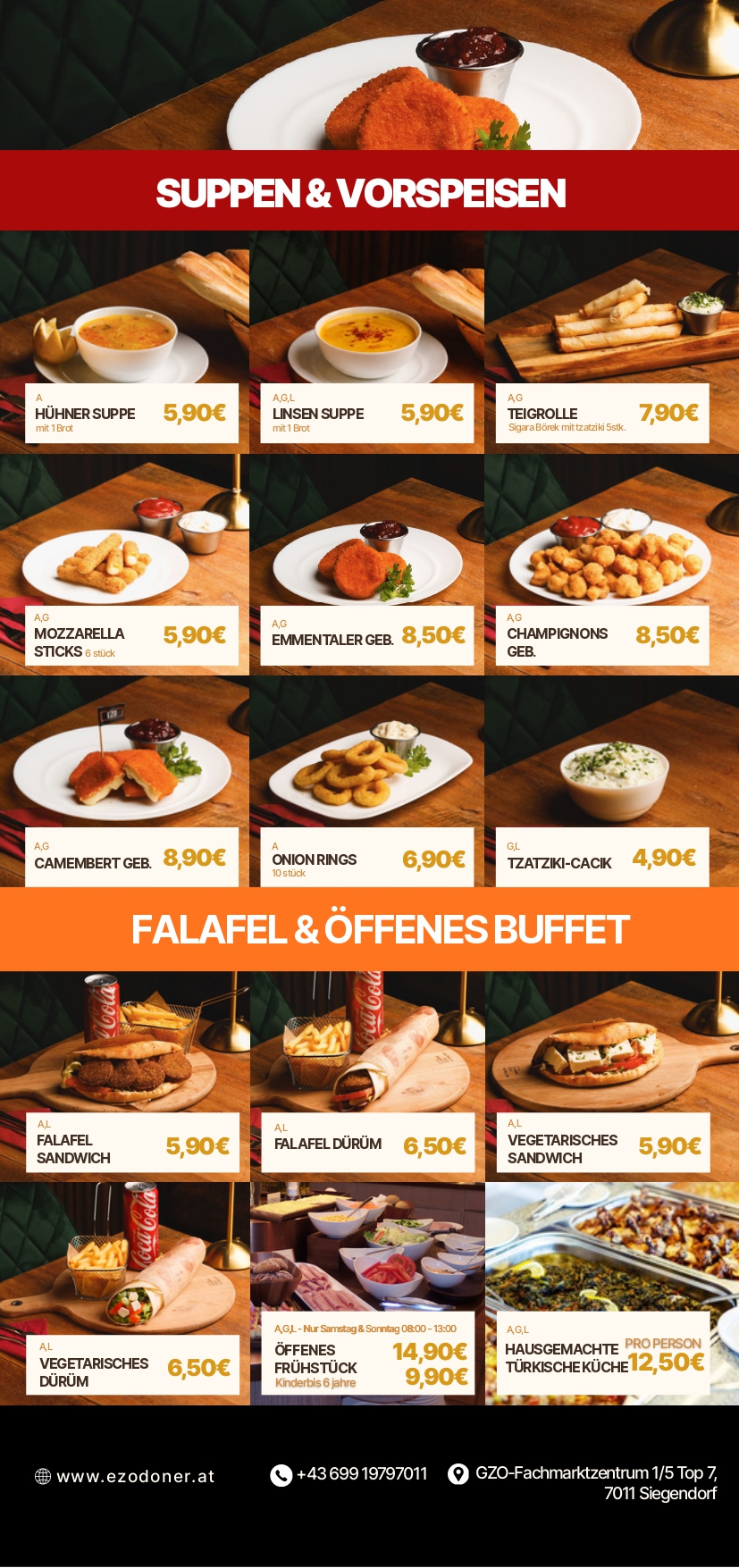 EZO Restaurant – Döner & Pizza | Siegendorf